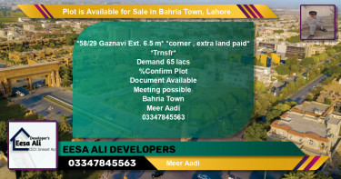 Residential Plot for Sale in Bahria Town, Lahore - (BP-89780)