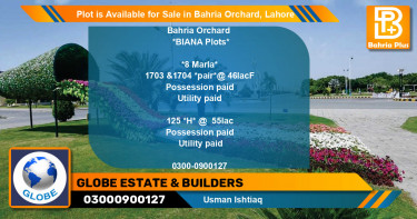 Residential Plot for Sale in Bahria Orchard, Lahore - (BP-89825)