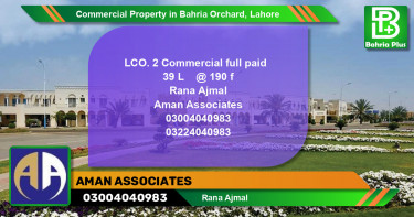 Commercial Property for Sale in Bahria Orchard, Lahore - (BP-89845)