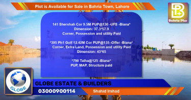 Residential Plot for Sale in Bahria Town, Lahore - (BP-89863)