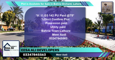 Residential Plot for Sale in Bahria Orchard, Lahore - (BP-89878)
