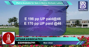 Residential Plot for Sale in Bahria Orchard, Lahore - (BP-89882)