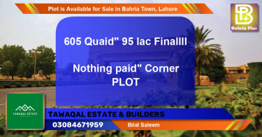 Residential Plot for Sale in Bahria Town, Lahore - (BP-89899)