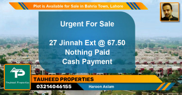 Residential Plot for Sale in Bahria Town, Lahore - (BP-89910)
