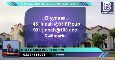 Residential Plot for Sale in Bahria Town, Lahore - (BP-89933)