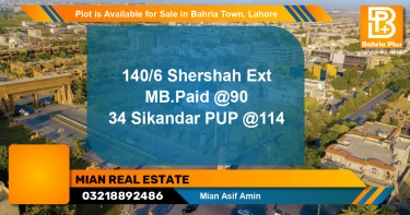 Residential Plot for Sale in Bahria Town, Lahore - (BP-89954)