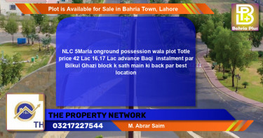Residential Plot for Sale in Bahria Town, Lahore - (BP-89960)