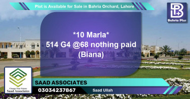 Residential Plot for Sale in Bahria Orchard, Lahore - (BP-89982)