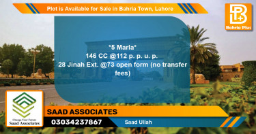Residential Plot for Sale in Bahria Town, Lahore - (BP-89983)