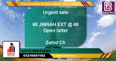 Residential Plot for Sale in Bahria Town, Lahore - (BP-89985)