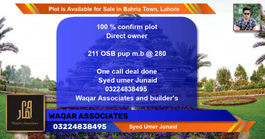 Residential Plot for Sale in Bahria Town, Lahore - (BP-90002)