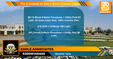 Residential Plot for Sale in Bahria Orchard, Lahore - (BP-90017)