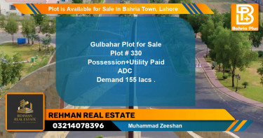Residential Plot for Sale in Bahria Town, Lahore - (BP-90086)