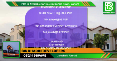 Residential Plot for Sale in Bahria Town, Lahore - (BP-90114)