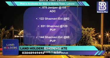 Residential Plot for Sale in Bahria Town, Lahore - (BP-90274)