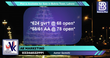 Residential Plot for Sale in Bahria Town, Lahore - (BP-90276)