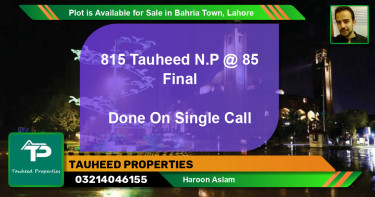 Residential Plot for Sale in Bahria Town, Lahore - (BP-90302)