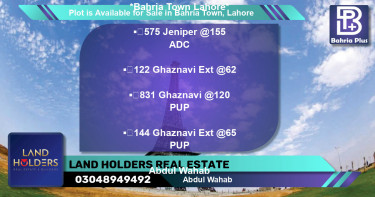 Residential Plot for Sale in Bahria Town, Lahore - (BP-90402)