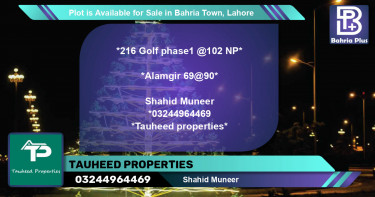 Residential Plot for Sale in Bahria Town, Lahore - (BP-90421)