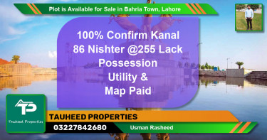 Residential Plot for Sale in Bahria Town, Lahore - (BP-90432)