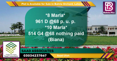 Residential Plot for Sale in Bahria Orchard, Lahore - (BP-90438)