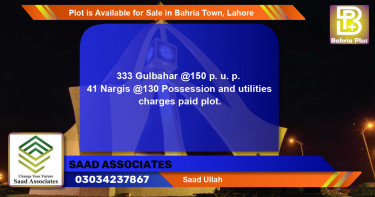 Residential Plot for Sale in Bahria Town, Lahore - (BP-90442)