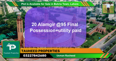 Residential Plot for Sale in Bahria Town, Lahore - (BP-90454)