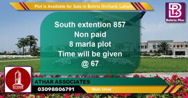 Residential Plot for Sale in Bahria Orchard, Lahore - (BP-90458)