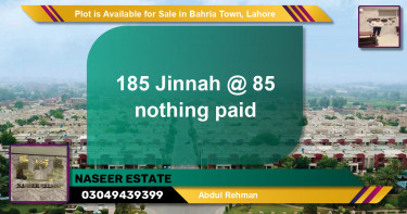 Residential Plot for Sale in Bahria Town, Lahore - (BP-90471)