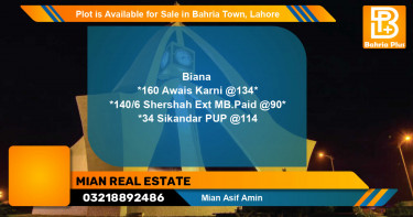 Residential Plot for Sale in Bahria Town, Lahore - (BP-90520)