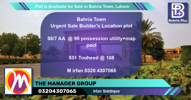 Residential Plot for Sale in Bahria Town, Lahore - (BP-90536)