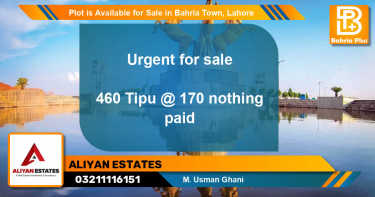 Residential Plot for Sale in Bahria Town, Lahore - (BP-90579)