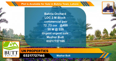 Commercial Plot for Sale in Bahria Town, Lahore - (BP-90661)