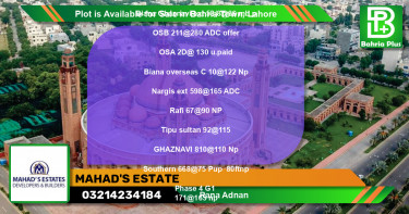 Residential Plot for Sale in Bahria Town, Lahore - (BP-90675)