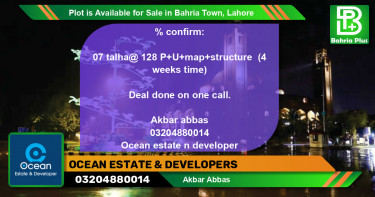 Residential Plot for Sale in Bahria Town, Lahore - (BP-90694)