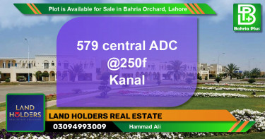 Residential Plot for Sale in Bahria Orchard, Lahore - (BP-90709)
