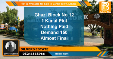 Residential Plot for Sale in Bahria Town, Lahore - (BP-90711)