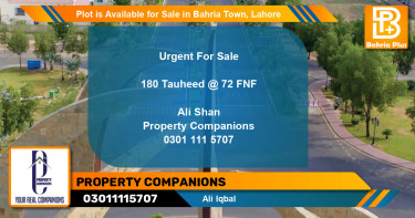 Residential Plot for Sale in Bahria Town, Lahore - (BP-90722)