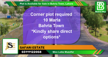 Residential Plot for Sale in Bahria Town, Lahore - (BP-90732)