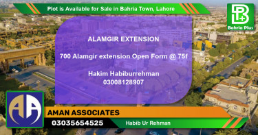 Residential Plot for Sale in Bahria Town, Lahore - (BP-90744)