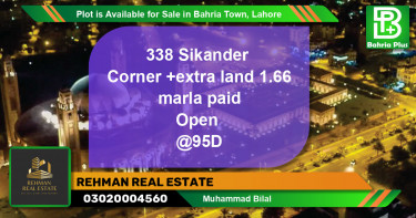 Residential Plot for Sale in Bahria Town, Lahore - (BP-90840)