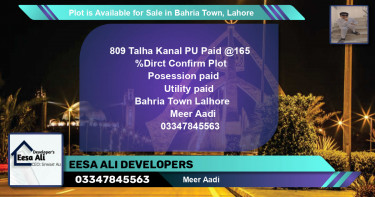 Residential Plot for Sale in Bahria Town, Lahore - (BP-90900)