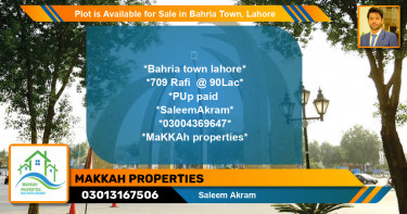 Residential Plot for Sale in Bahria Town, Lahore - (BP-90932)