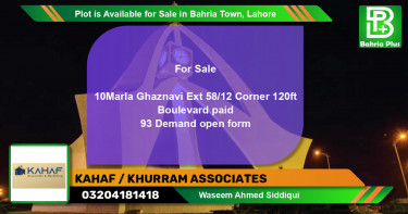 Residential Plot for Sale in Bahria Town, Lahore - (BP-90935)