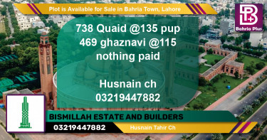 Residential Plot for Sale in Bahria Town, Lahore - (BP-90999)