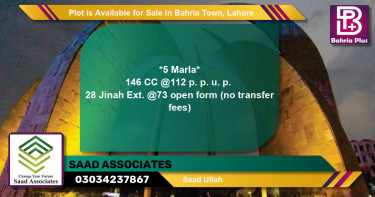 Residential Plot for Sale in Bahria Town, Lahore - (BP-91092)