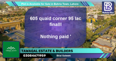 Residential Plot for Sale in Bahria Town, Lahore - (BP-91139)