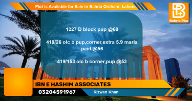 Residential Plot for Sale in Bahria Orchard, Lahore - (BP-91173)
