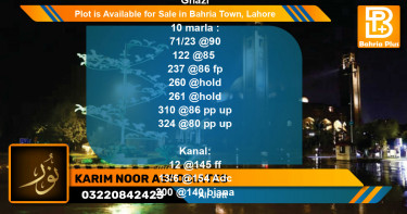 Residential Plot for Sale in Bahria Town, Lahore - (BP-91202)