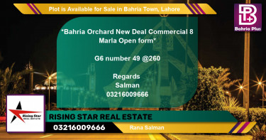 Commercial Plot for Sale in Bahria Town, Lahore - (BP-91228)